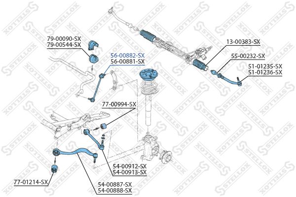 STELLOX 56-00882-SX Link/Coupling Rod, stabiliser bar