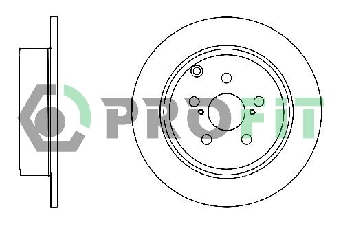 Гальмівний диск, Profit 5010-1406