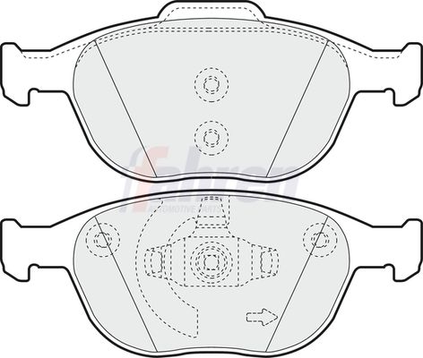 Fahren Brake Pad Set, disc brake FBP3074