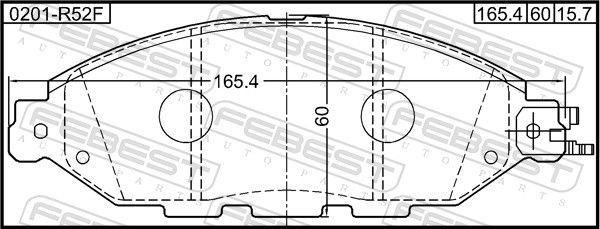 Колодки дискового гальма NISSAN DA06M3JA0PNW
