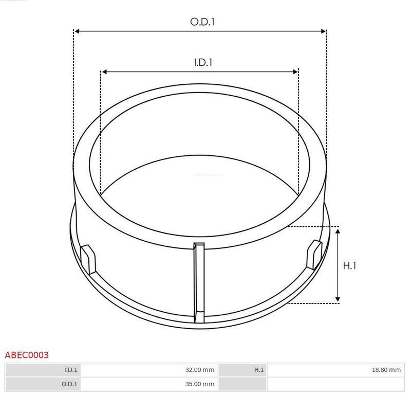 Захисний ковпачок, генератор, Auto Starter ABEC0003