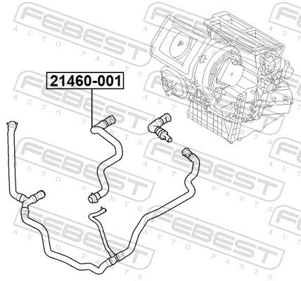 FEBEST 21460-001 Coolant Pipe