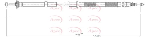 APEC Cable Pull, parking brake CAB1553