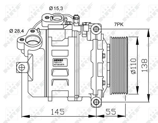 NRF 32524 Compressor, air conditioning