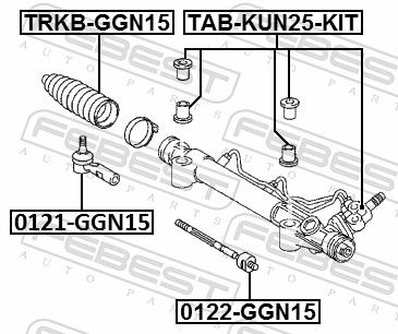 FEBEST 0121-GGN15 Tie Rod End