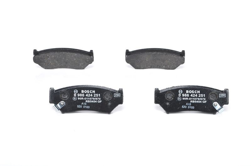 BOSCH 0 986 424 251 Stabdžių trinkelių rinkinys, diskinis stabdys