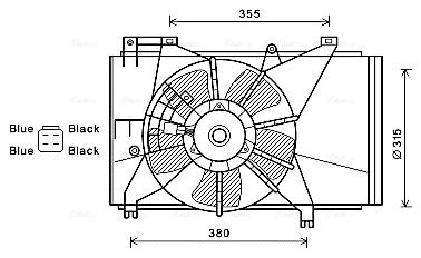 AVA QUALITY COOLING ventilátor, motorhűtés MZ7543