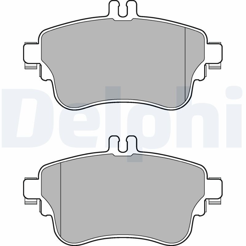 Комплект гальмівних накладок, дискове гальмо, Delphi LP2442