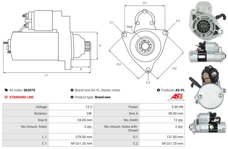 AS-PL S6357S Starter