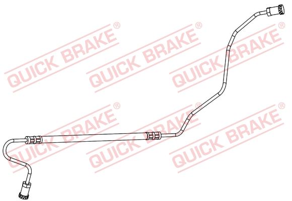 Гальмівний шланг, 650мм, Quick Brake 96.018