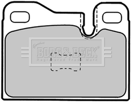 BORG & BECK fékbetétkészlet, tárcsafék BBP1337
