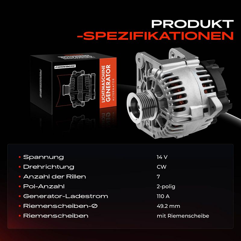 Frankberg 5481FB0001746 Alternator