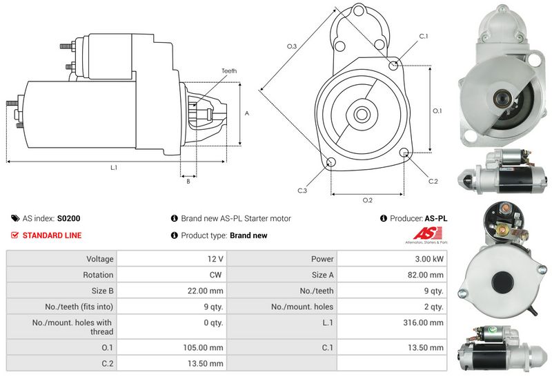 AS-PL S0200 Starter