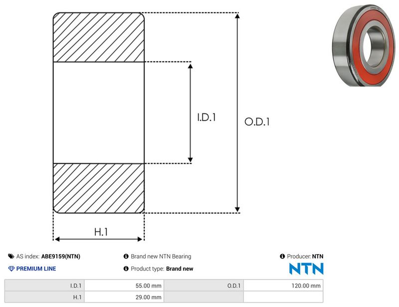 AS-PL ABE9159(NTN) Bearing