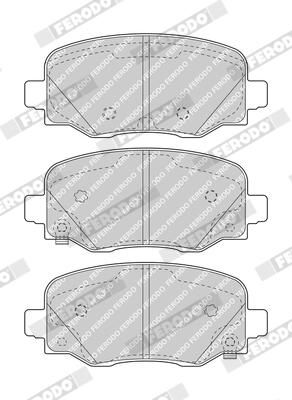 FERODO FDB4925 Brake Pad Set, disc brake