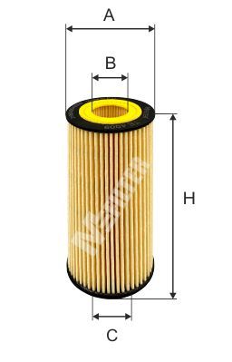 Оливний фільтр, Mfilter TE4009