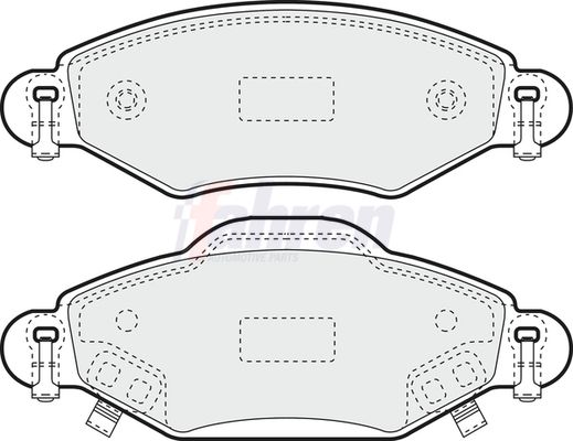 Fahren Brake Pad Set, disc brake FBP3801
