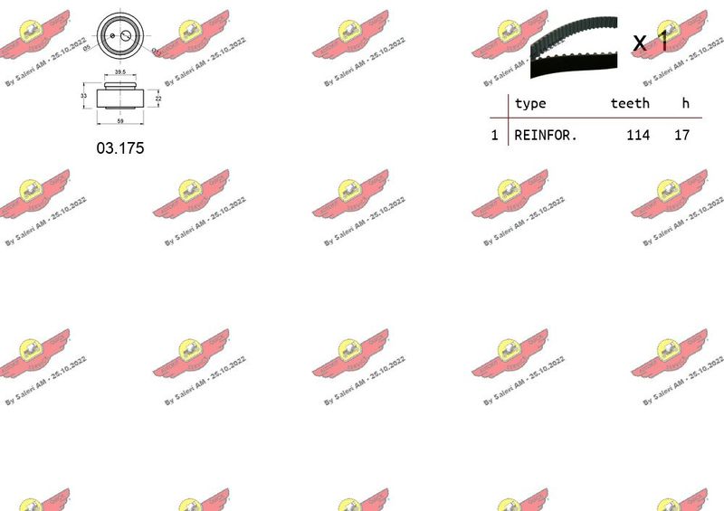 AUTOKIT 04.5211 Timing Belt Kit