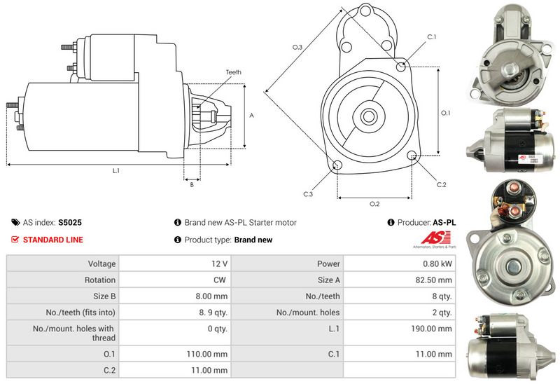 AS-PL S5025 Starter