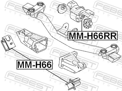 Опора, двигун, Febest MM-H66RR