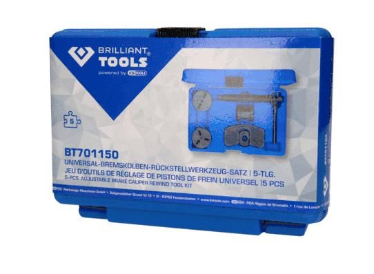 Pöörde-, tagasitõmbetööriistakomplekt, pidurisadulakolb, KS TOOLS BT701150
