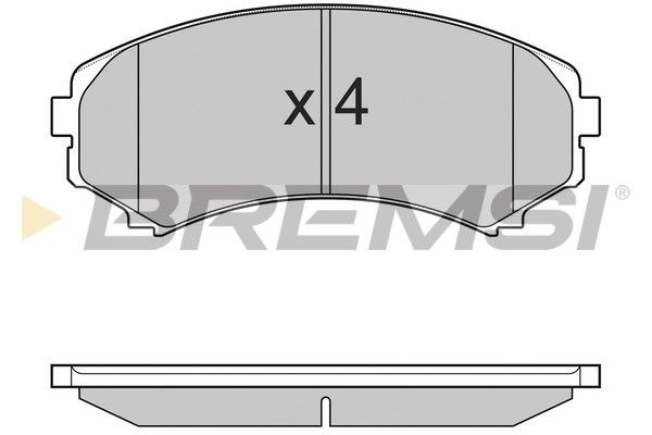 Гальмівні колодки пер. Mitsubishi Grandis 04-11/Pajero 90- (sumitomo)