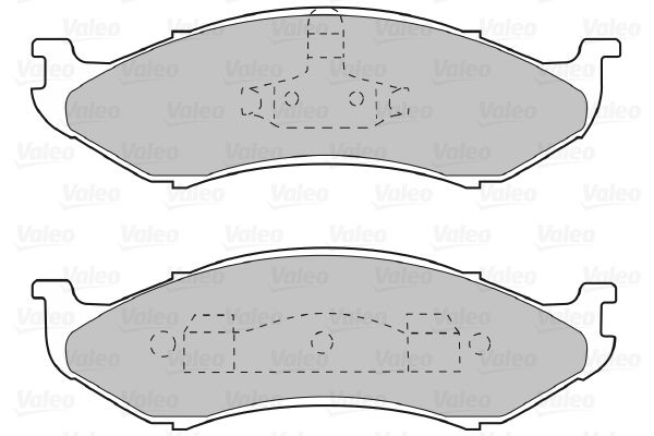 VALEO 598491 Brake Pad Set, disc brake