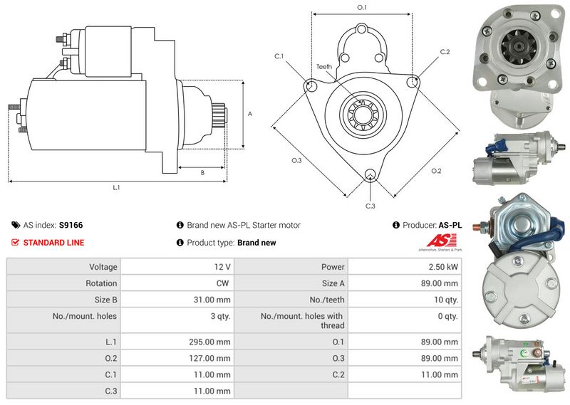 AS-PL S9166 Starter