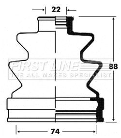 First Line Bellow Kit, drive shaft FCB2825