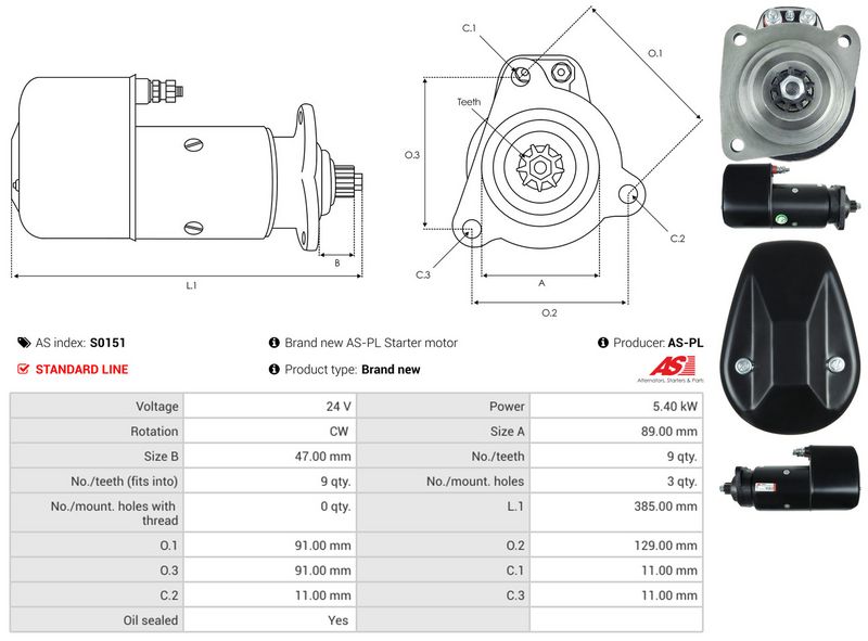 AS-PL S0151 Starter