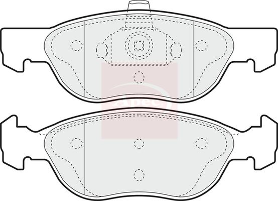 APEC Brake Pad Set, disc brake PAD1114