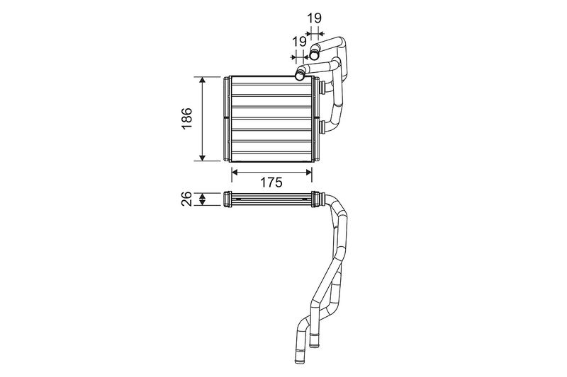 VALEO Kachelradiateur, interieurverwarming 811511