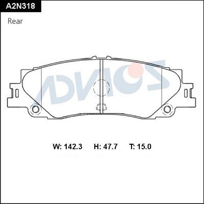 Гальмівні колодки задні к TOYOTA 0446660191