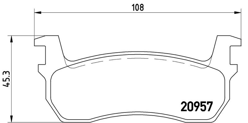 BREMBO P56013 Brake Pad Set, disc brake