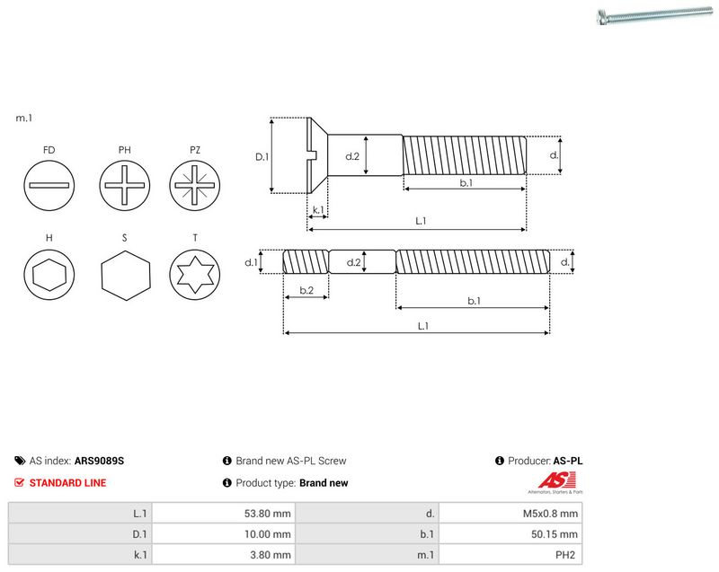 AS-PL ARS9089S Repair Set, alternator
