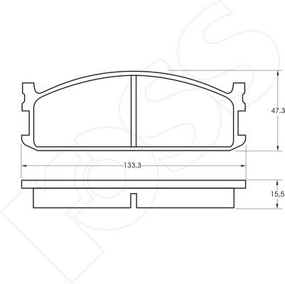 1-GNC R-321 - Brake Pad Set, disc brake