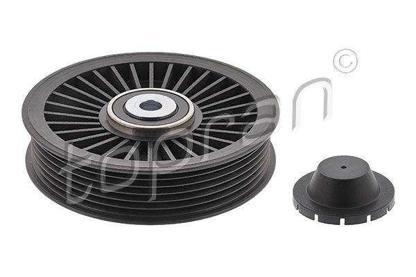 Medløberhjul, multi-V-rem