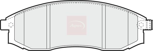 APEC Brake Pad Set, disc brake PAD1228
