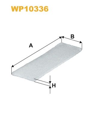 Filtr, vzduch v interiéru WP10336