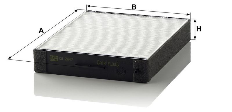 Filter, salongiõhk, MANN-FILTER CU 2647