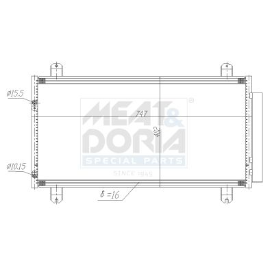 CONDENSATOR CLIMATIZARE MEAT & DORIA 991199