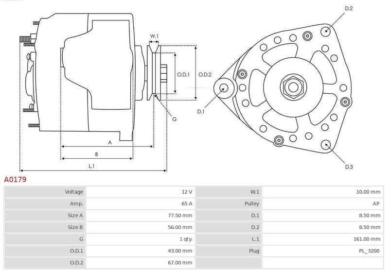 AS-PL A0179 Alternator