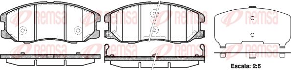 Колодки гальмівні передні CAPTIVA С100/140, Antara