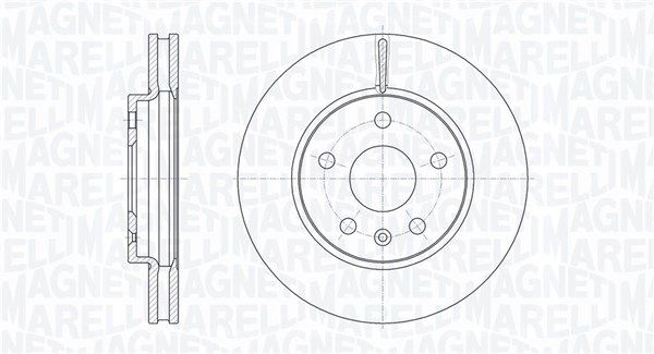 MAGNETI MARELLI féktárcsa 361302040106