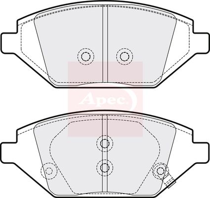 APEC Brake Pad Set, disc brake PAD2111