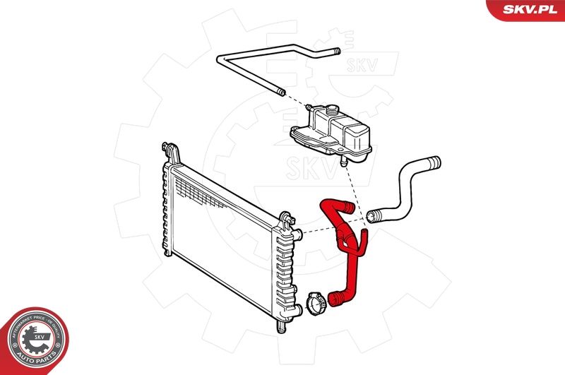 ESEN SKV 24SKV229 Radiator Hose