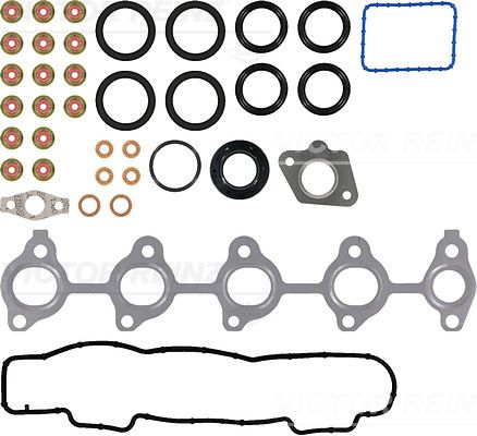 Комплект ущільнень, голівка циліндра, FORD/PSA C2/C3/C4/C5/FOCUS/206/207/308/407/PARTNER 04- 1.6TDCi ГБЦ, Victor Reinz 02-36567-01