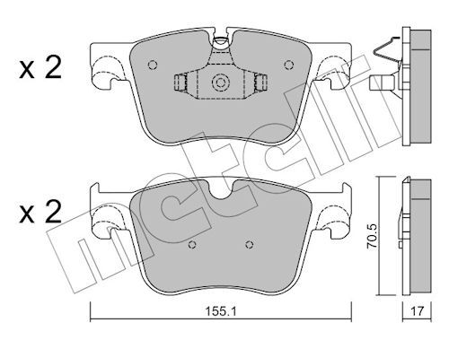Plaquettes+de+frein+à+disque METELLI 22-0985-0