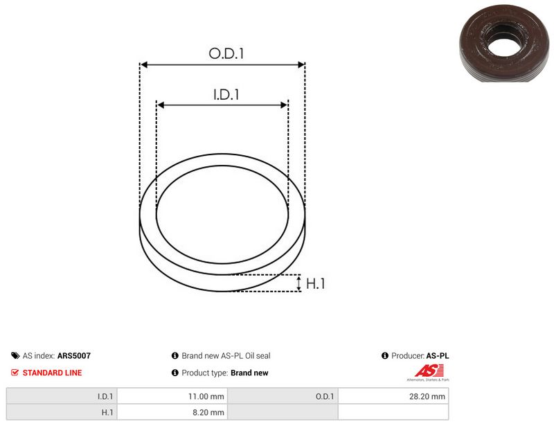 AS-PL ARS5007 Repair Set, alternator