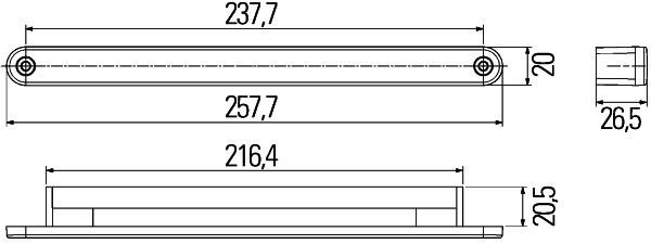 Комплект ходових ліхтарів, Hella 2PT980680-801